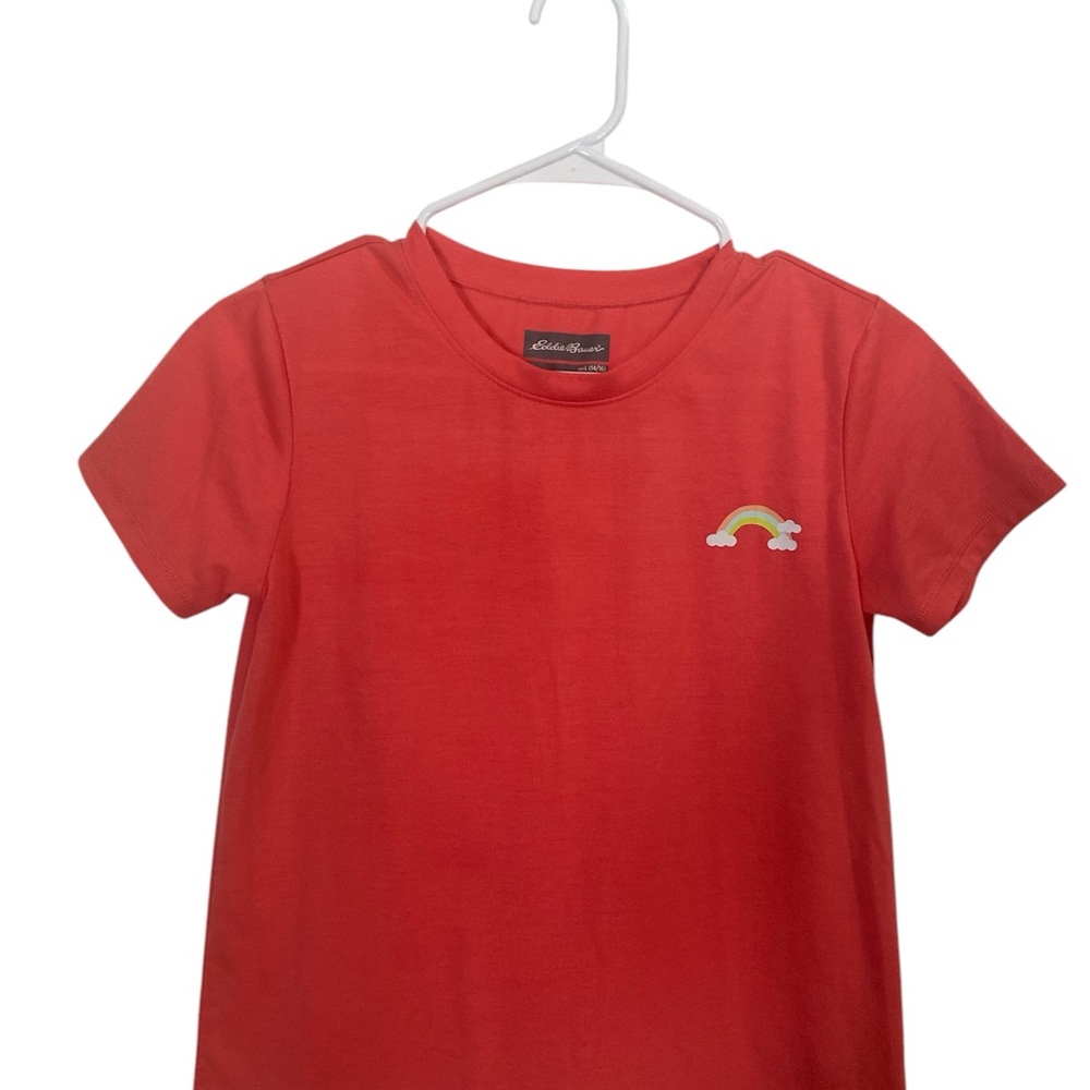 Pink Kids T-Shirt with Rainbow Design